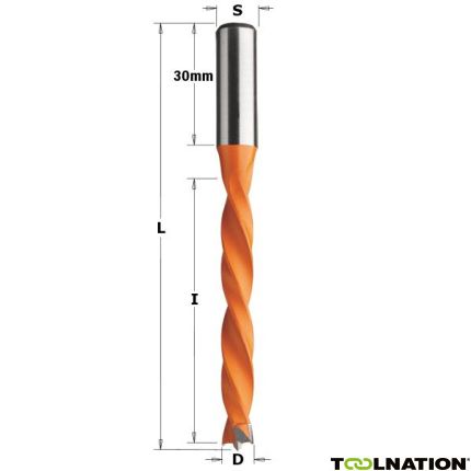 CMT 372.050.12 Drevelboor 5mm, schacht 10x30 links - 1