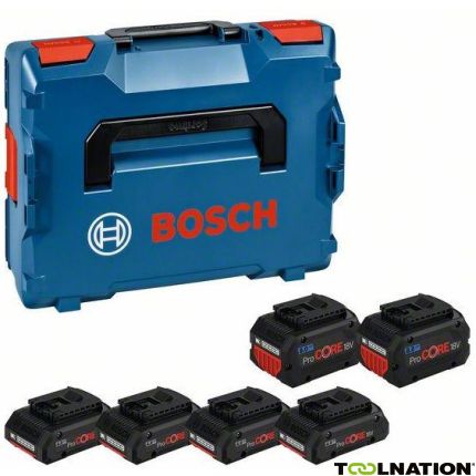 Bosch Accu Set in L-Boxx - 4 x Accu ProCore 18V 4.0 Ah + 2 x ProCore 8.0 Ah 1600A02A2T - 1