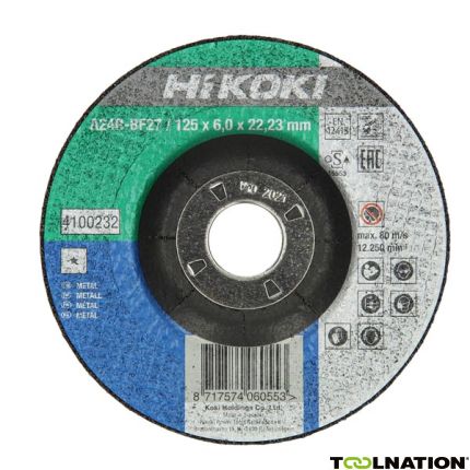 HiKOKI 4100235 Afbraamschrijf voor metaal 230x6 mm concaaf - 1