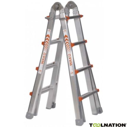 Waku 1413800101 4 x 4 Telescoopladder - 1