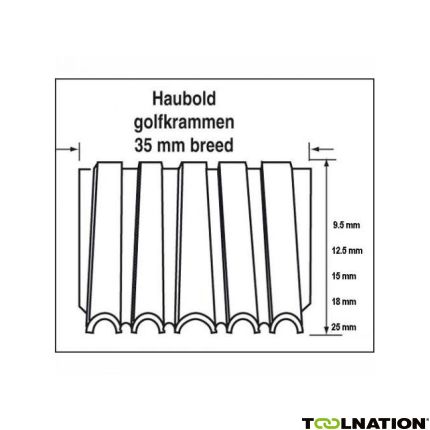 Haubold 504359 Golfkram WN25 - 9,5 mm Blank 16.000 stuks - 1