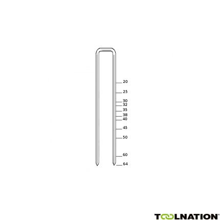 Haubold 650402 KG700-20 CNK Niet 20 mm Verzinkt 7.500 stuks - 1