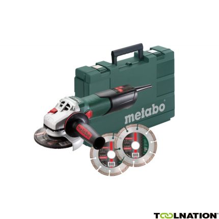 Metabo 600374510 W 9-125 Quick 900W Haakse slijper 125 mm + 2 diamantschijven in koffer - 1