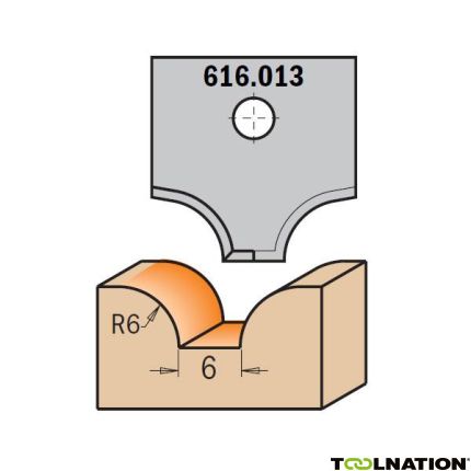 CMT 616.013 Profielmessen voor profielfrees 616.200, profiel 013 - 1