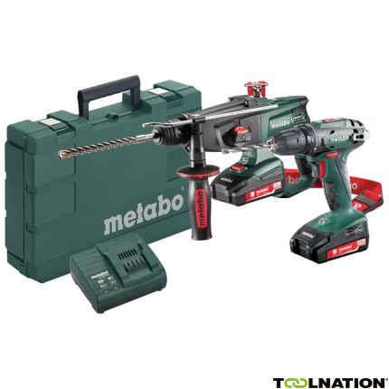 Metabo 685083000 Comboset 2.3.2 18V 2,0Ah Li-Ion - BS18 Accuboor + KHA18LTX Boorhamer - 1