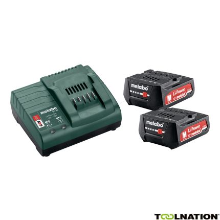 Metabo 685300000 Basis-Set - 2 x Accu 12V 2,0Ah Li-Ion Li-Power + lader SC30 - 1