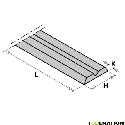 CMT 790.560.00PP WPL mes voor handschaafmachine 56x5,5x1,1 (2 stuks) - 1