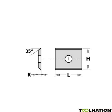 CMT 790.075.00 WPL wisselmes 2 zijdig 7,5 x 12 x 1,5 mm 10 stuks - 1