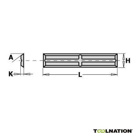 CMT 790.300.01 WPL standaard wisselmes F1730 30 x 5,5 x 1,1 mm 10 stuks - 1