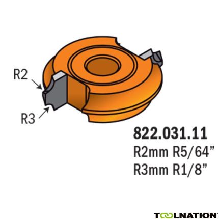 CMT 822.032.11 Radius schijffrees 34x8,7 F=Ø8 - 1