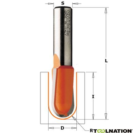 CMT 914.160.11 15,8 mm bolle radiusfrees R=7,9 schacht 8 mm - 2