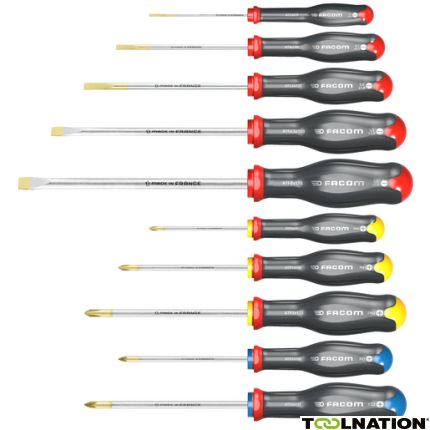 Facom ATW.J10PB Set Van 10 Schroevendraaiers Protwist - 1