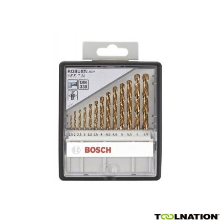 Bosch 2607010539 13-delige HSS-Tin Metaalborenset Robustline - 1