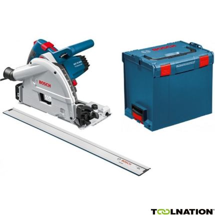 Bosch Blauw GKT 55 GCE invalzaag + 1600mm geleiderail in L-Boxx 0601675002 - 6