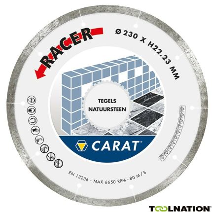 Carat CDBM350400 Racer Diamantzaagblad 350 x 25,40 voor tegels/natuursteen - 1