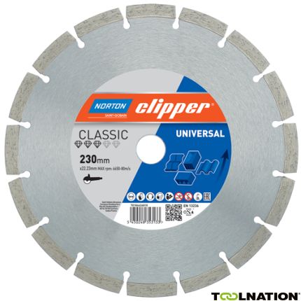 Clipper 70184626806 Classic Universal Diamant zaagblad 115 x 22,23 mm - 1