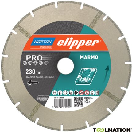 Clipper 70184620244 Pro Marmo Diamant zaagblad 350 x 25,4 mm - 1