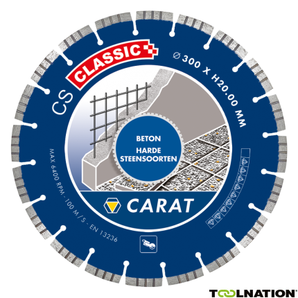 Carat CSC3502A21 5 x diamantzaagblad Beton CS Classic 350 x 20 in koffer - 2