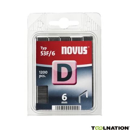 Novus 042-0374 D 53F/6 nieten 6 mm 1200 Stuks - 1