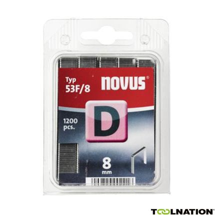 Novus 042-0375 D 53F/8 nieten 8 mm 1200 Stuks - 1