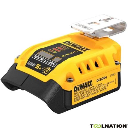 DeWalt DCB094K-QW 18 volt XR USB Laadadapter - 1