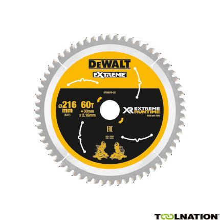 DeWalt DT99570-QZ XR Cirkelzaagblad 216 x 30 mm 60T CSB - 1