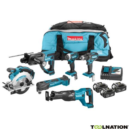 Makita DLX6038T Comboset 18V 3 x 5,0Ah - De nieuwste combo 5,0 AH machines - 1