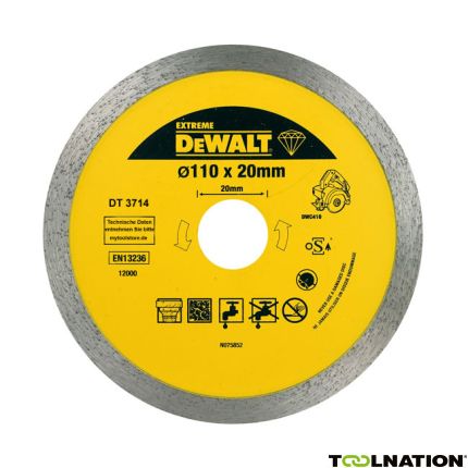 DeWalt DT3733-XJ Diamantzaagblad 250x25,4 Tegels - 1