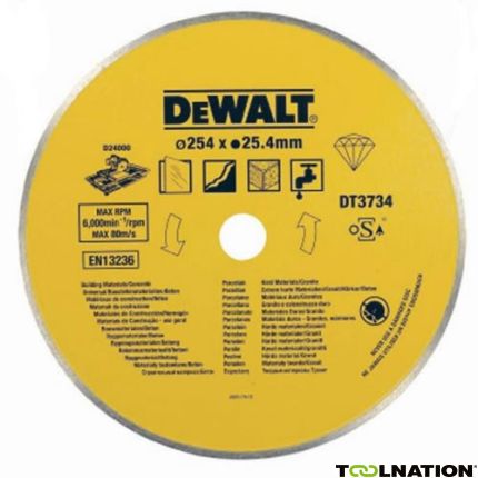 DeWalt DT3734-XJ Diamantzaagblad 250x25,4 Steen - 1