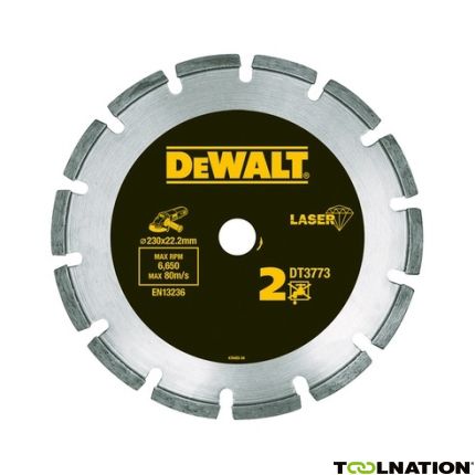 DeWalt DT3741-XJ Diamantzaagblad 125 x 22.2mm Droog voor Bouwmaterialen/Beton - 1