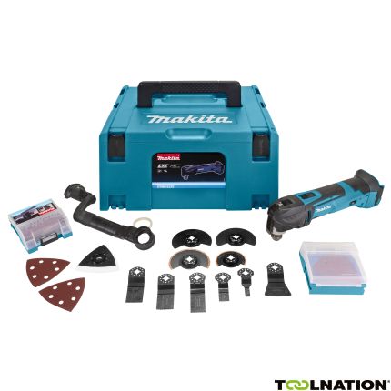 Makita DTM51ZJX3 Multitool 18V + Toebehorenset zonder accu's en lader - 2