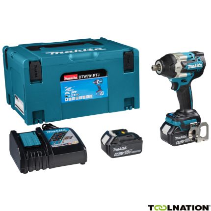 Makita DTW701RTJ Slagmoersleutel 1/2" 18V 5.0Ah Li-Ion in Mbox - 1