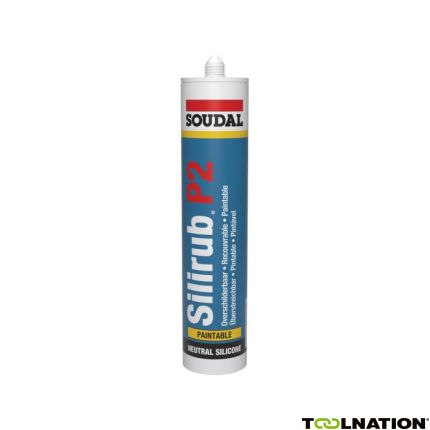 Soudal 115962 Siliconekit Silirub P2 Wit Ral 9010 - 310ml - 1