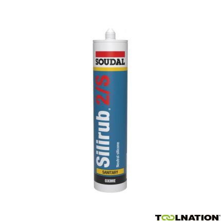 Soudal 105758 Silirub 2S Siliconekit Sanitair Transparant Grijs 300ml - 1