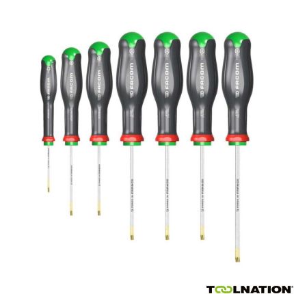 Facom ATXR.J7PB Set Van 7 Schroevendraaiers Protwist Torx en Resistorx - 1