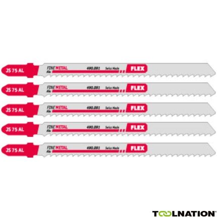 Flex-tools 490091 Decoupeerzaagblad voor Aluminium JS 75 AL 5 stuks - 1