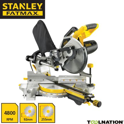 Stanley FME720-QS Afkortzaagmachine 255 mm 2000 Watt - 1