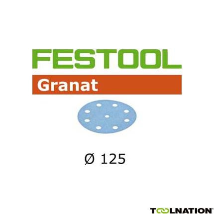 Festool 497165 Schuurschijven Granat STF D125/90 P40 GR/50 - 1