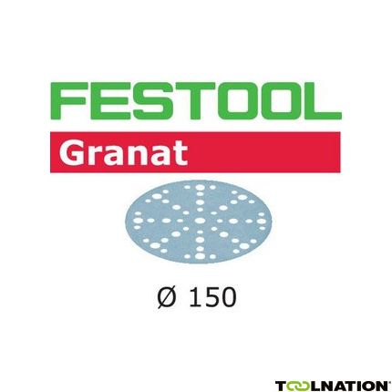 Festool 575154 Schuurschijven Granat STF D150/48 P40 GR/10 - 1