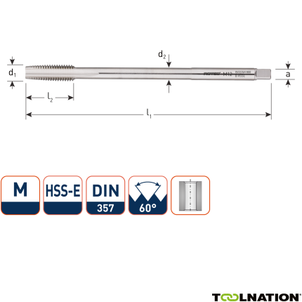 Rotec 350.0600 HSSE M.Tap DIN 357 M 6 x 1,0 - 1