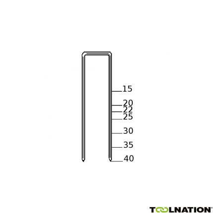 Haubold 503157 KL522 CNK Niet 22 mm 4.800 stuks - 1