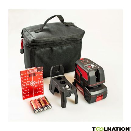 Levelfix 556220 CL202R Set Kruislijnlaser Rood + Statief - 1