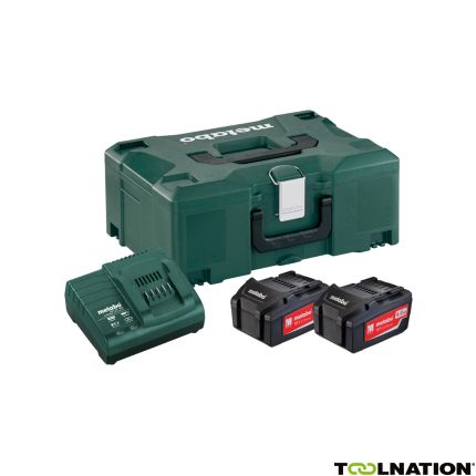 Metabo 685064000 Accu Pakket 2 x 18V 4,0Ah Li-Ion + Lader ASC30-36 in Metaloc - 1