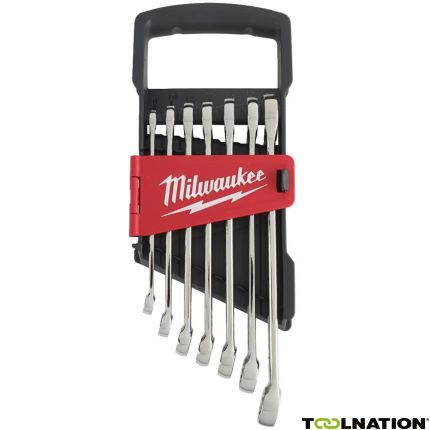 Milwaukee 4932464257 Steek, ringsleutelset 7 delig - 1