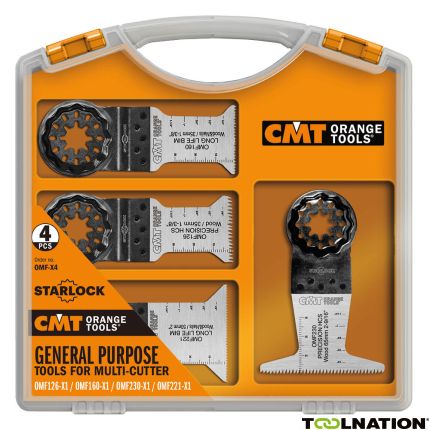 CMT OMF-X4 4-delige Multifunctionele set voor oscillerende multi-tools, Starlock - 1