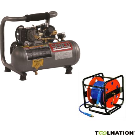 Senco PC1010 4000730 PC1010 Compressor + Senco 30 mtr slanghaspel 8 mm - 1