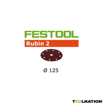 Festool 499108 Schuurschijven Rubin 2 STF D125/90 P220 RU/10 - 1