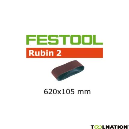 Festool 499150 Schuurband Korrel 60 Rubin 2 BS105/620x105-P60 RU/10 - 1