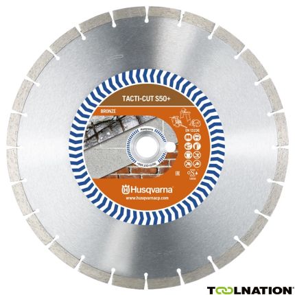 Husqvarna 579 8156-20 Tacti-Cut S50 Plus Beton Diamantzaagblad 350 x 25,4/20 mm Nat en Droog - 1