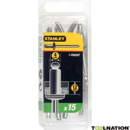 Stanley 1-PAA58T popnagels 4 x 12mm - 15 stuks - 1